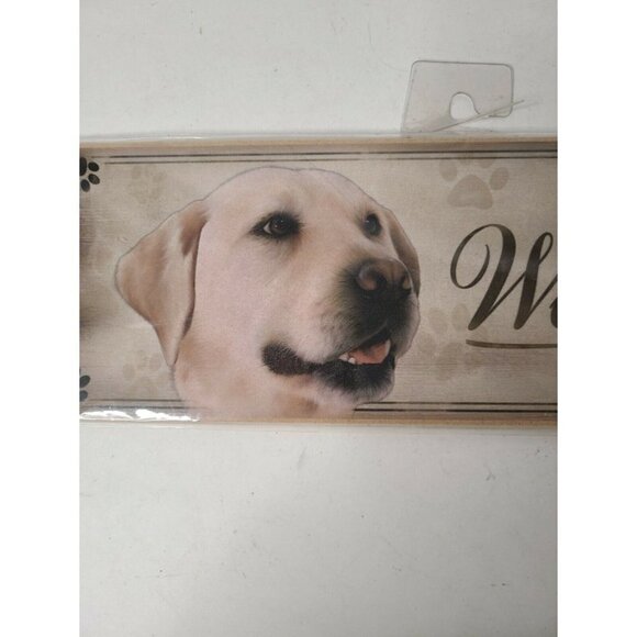 Wooden Rectangle Hanging Sign Dog Size 4x12" - Picture 2 of 7